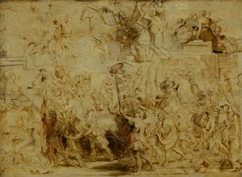 Triomfantelijke Intocht van Hendrik IV (1553-1610) in Parijs, c.1627